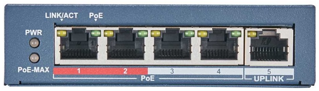 коммутатор Hikvision DS-3E0105P-E(B) купить,0