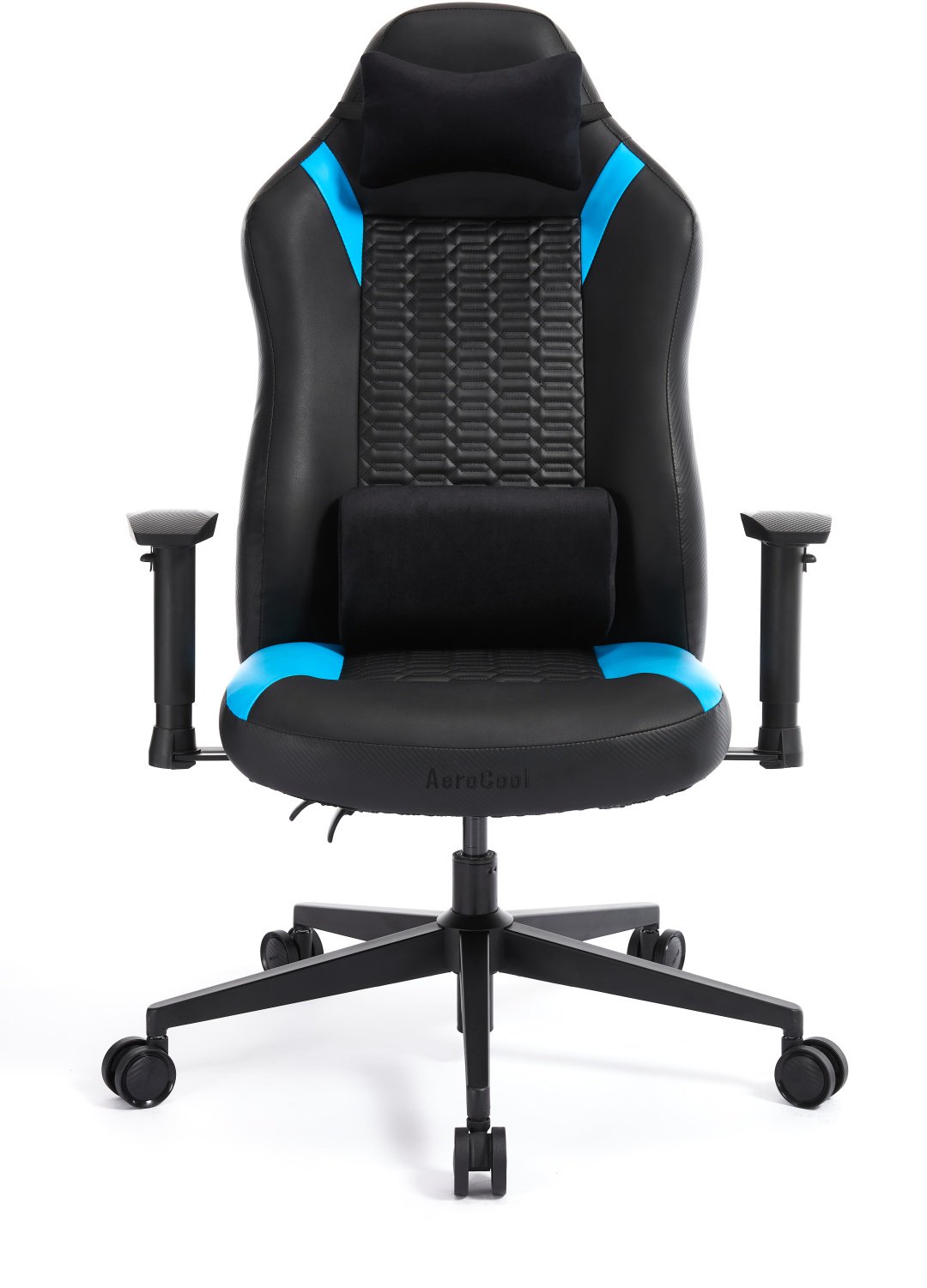 Игровое кресло AeroCool CROWN Smart Racer Blue, черный, голубой