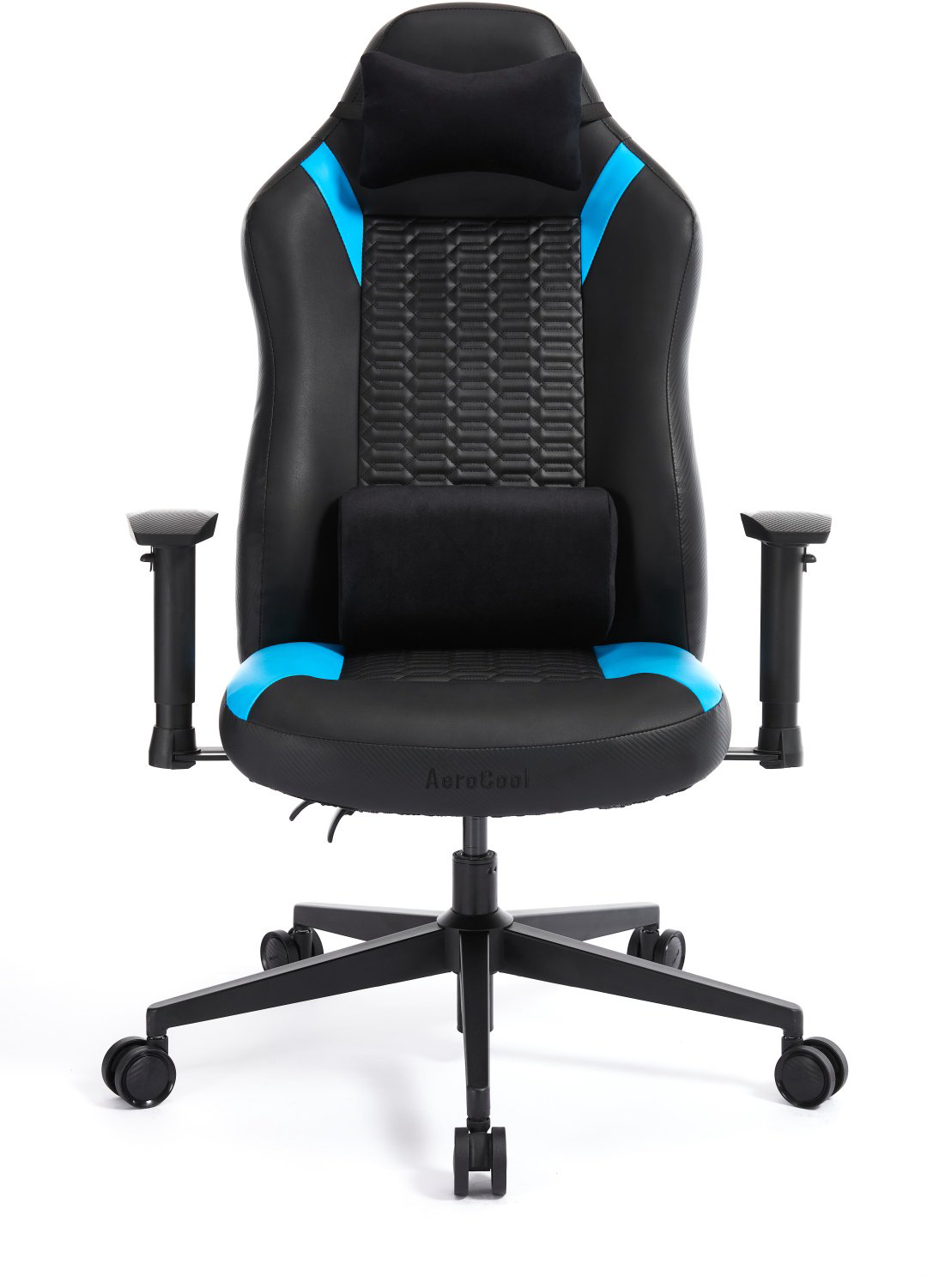 Игровое кресло AeroCool CROWN Smart Racer Blue, черный, голубой