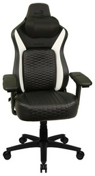 Игровое кресло AeroCool CROWN PRO RACER, черный, белый