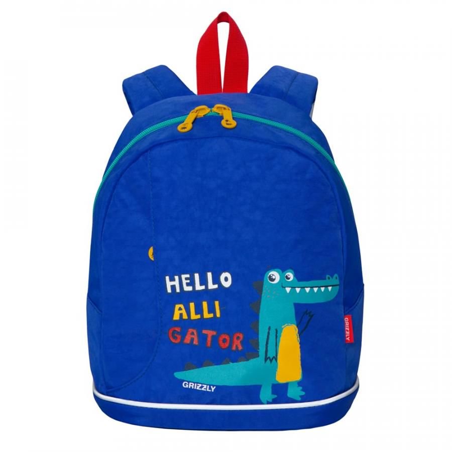 Рюкзак Grizzly Kids Крокодил синий купить,NaN