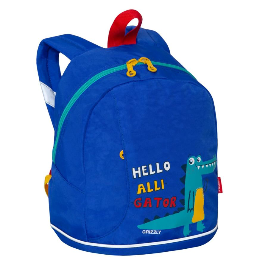 Рюкзак Grizzly Kids Крокодил синий купить,NaN