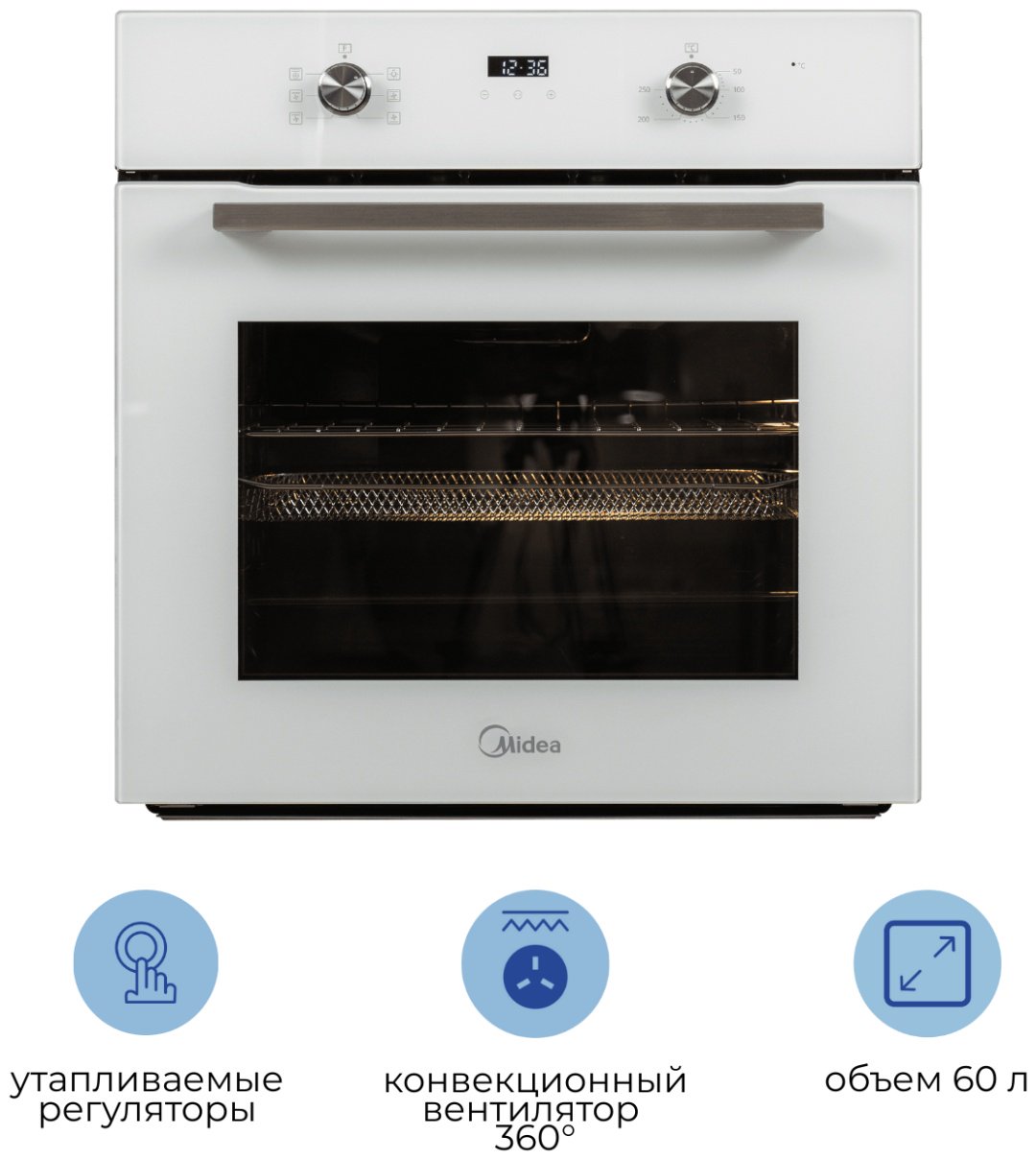 Духовой шкаф Midea MO21000GW белый купить,0