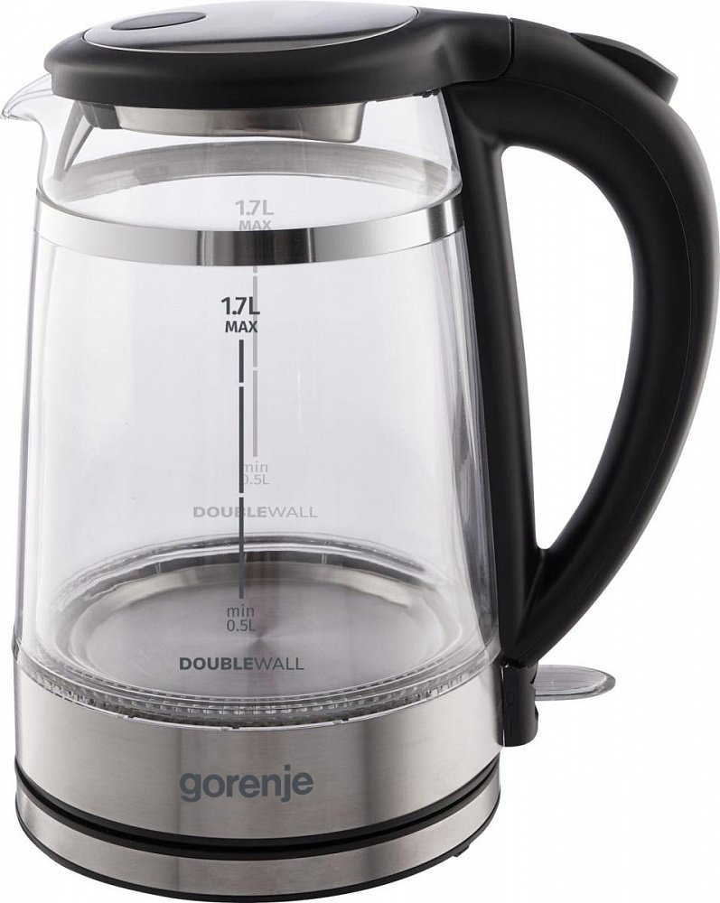Электрочайник Gorenje K17GDW серебристый купить,NaN