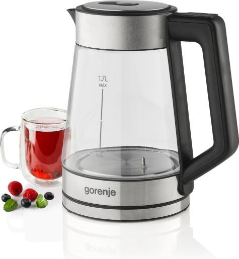 Электрочайник Gorenje K17TRG серебристый купить,NaN