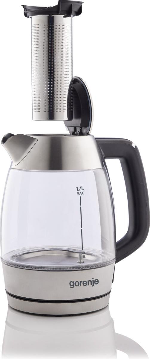Электрочайник Gorenje K17TRGT серебристый купить,24490