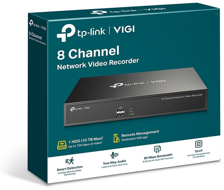 Видеорегистратор TP-LINK NVR (сетевой) VIGI NVR1008H купить,0