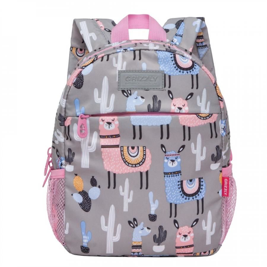  Рюкзак Grizzly Kids Ламы серый купить,NaN