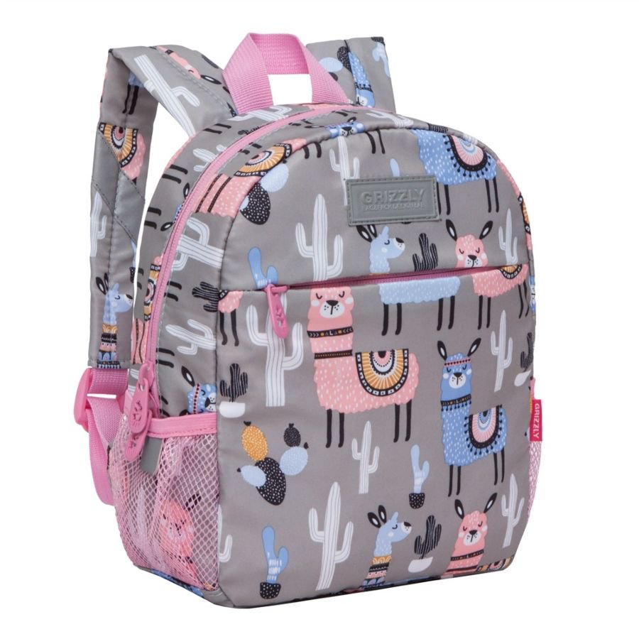  Рюкзак Grizzly Kids Ламы серый купить,NaN