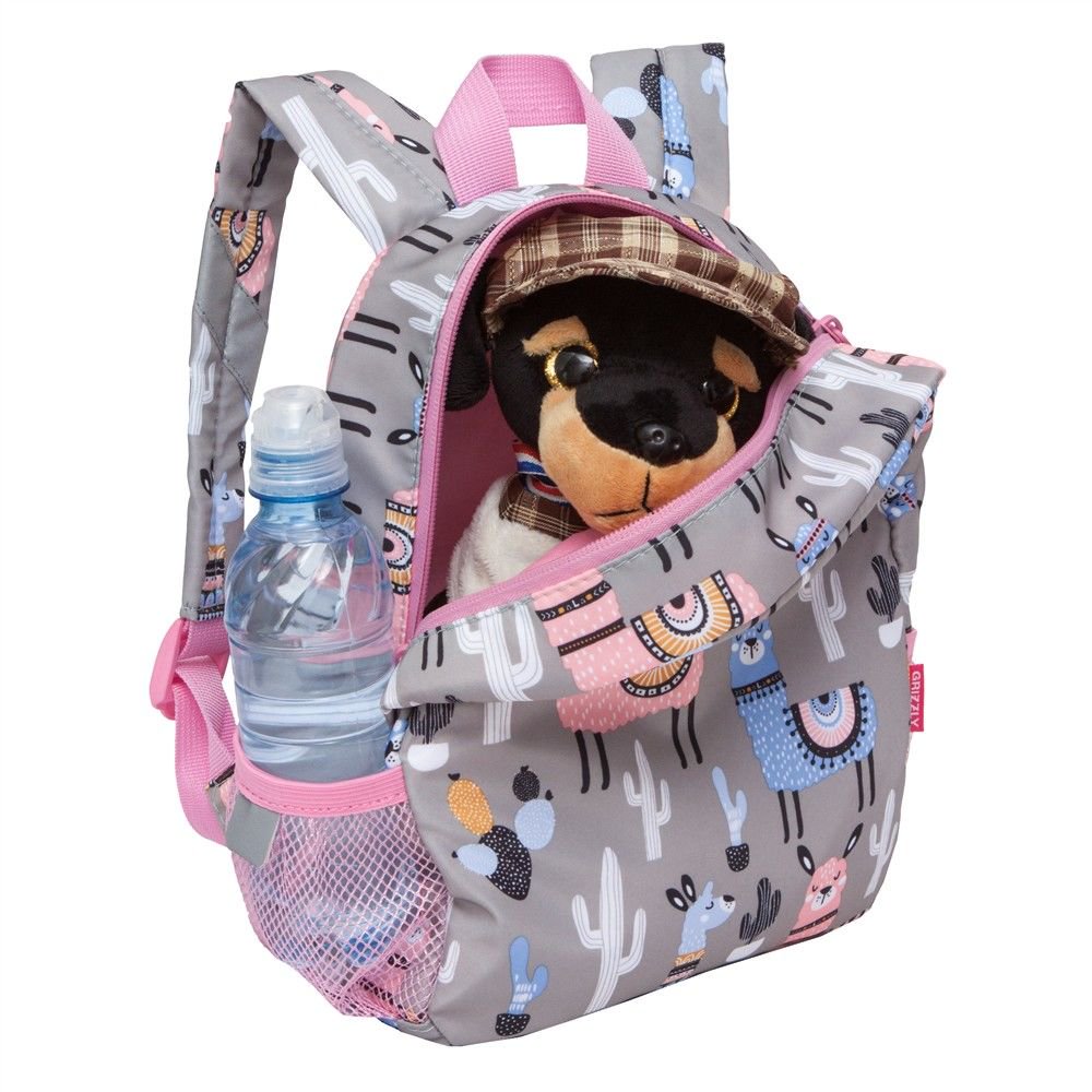  Рюкзак Grizzly Kids Ламы серый купить,NaN