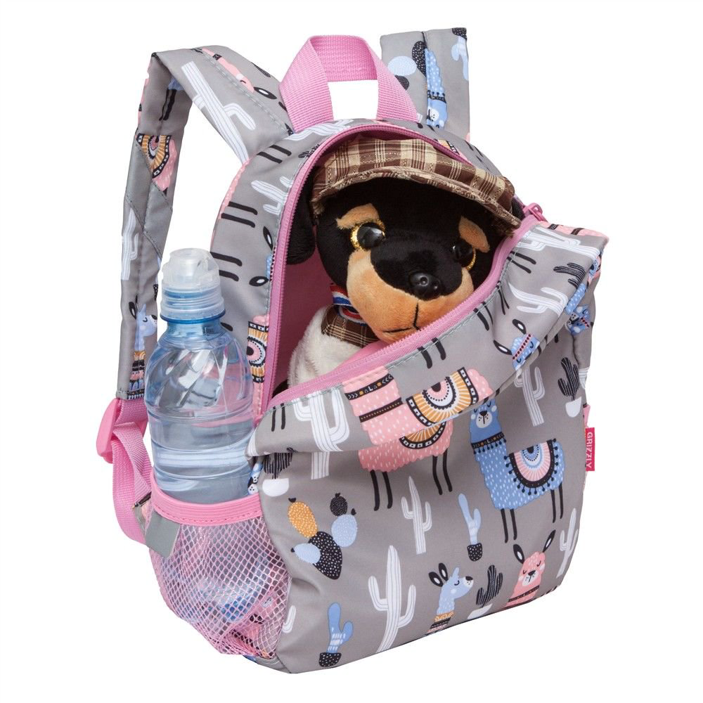  Рюкзак Grizzly Kids Ламы серый купить,NaN