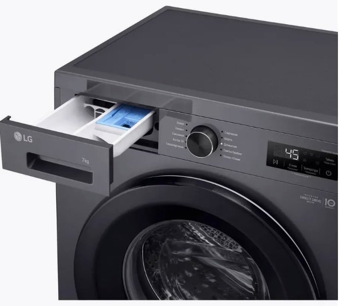 Стиральная машина LG F2Y1HS6J черный - ForteMarket Стиральная машина LG F2Y1HS6J черный купить,0