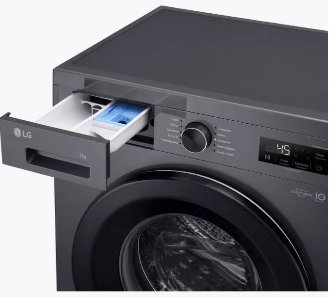 Стиральная машина LG F2Y1HS6J черный купить,NaN