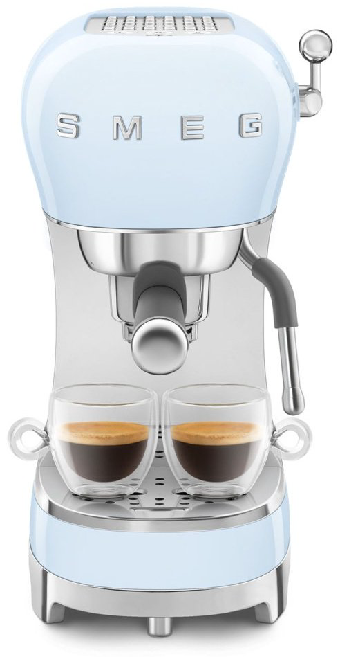 Кофемашина Smeg ECF02PBEU голубой купить,NaN