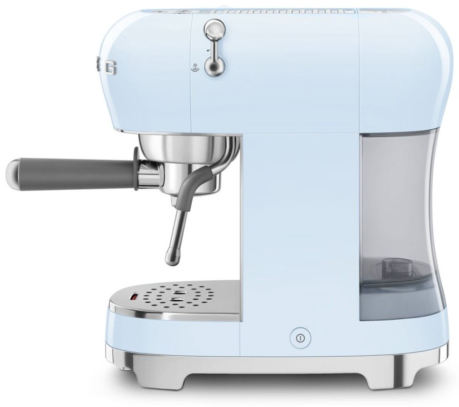 Кофемашина Smeg ECF02PBEU голубой купить,NaN