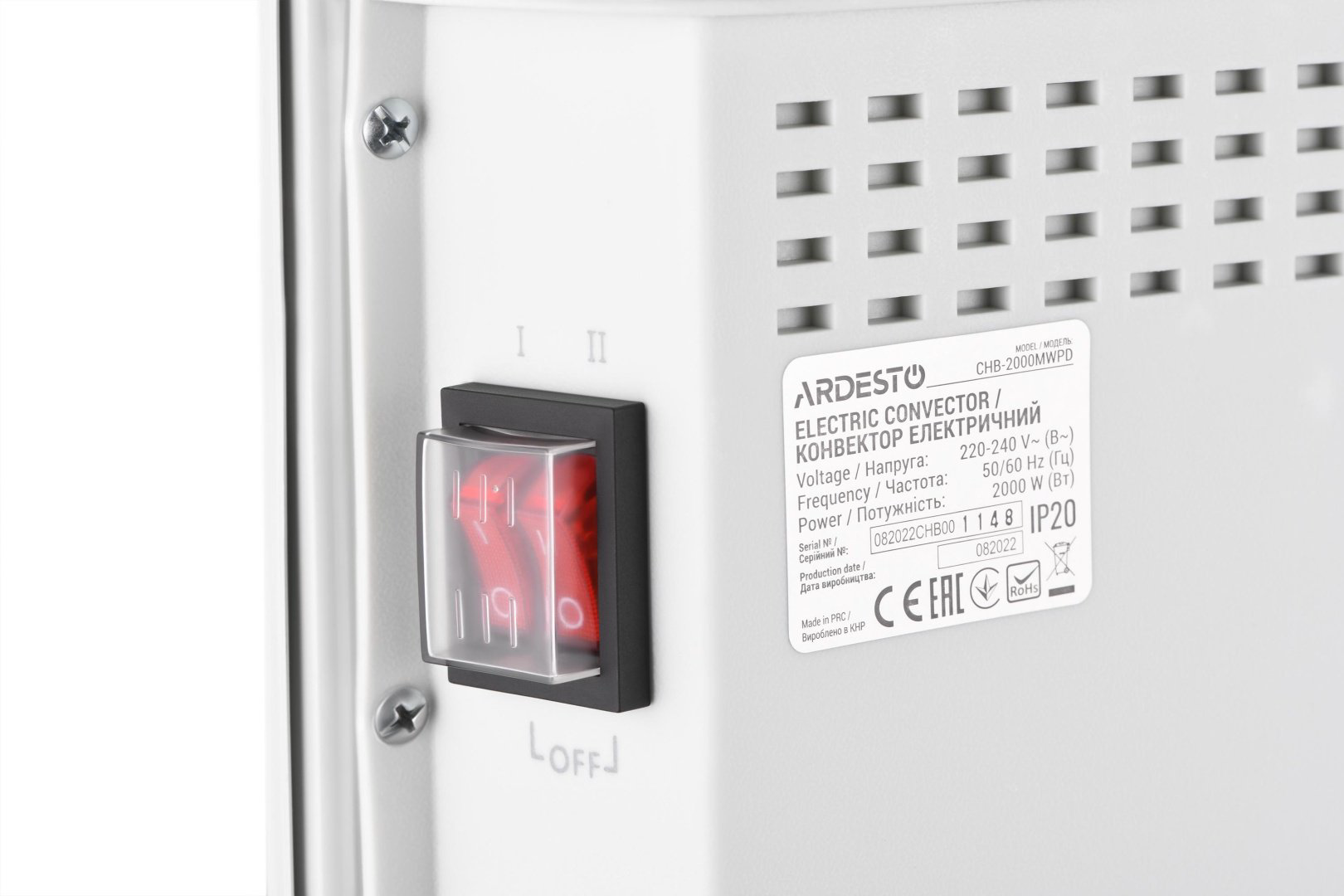 Конвектор Ardesto CHB-2000MWPD белый купить,NaN