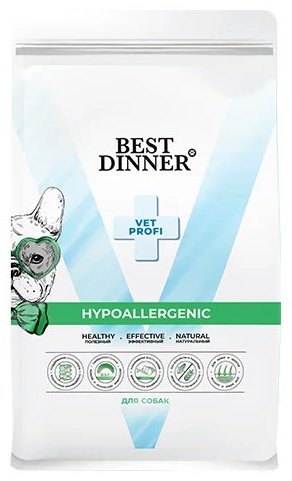 Корм BEST DINNER Vet Profi Hypoallergenic при пищевой аллергии и непереносимости 12 кг