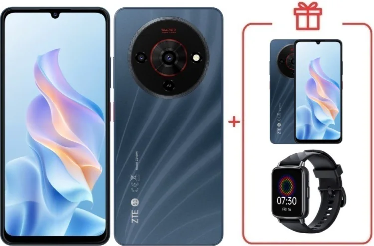Смартфон ZTE Blade A76 5G 4/128GB черный + подарок купить,NaN