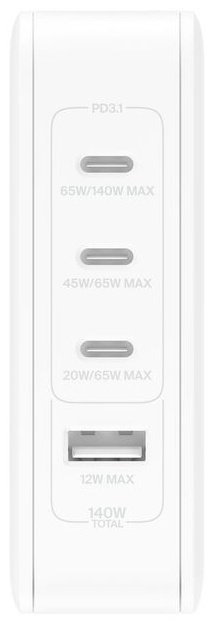 Зарядное устройство Belkin WCH014BTWH USB Type-C, USB белый купить,NaN