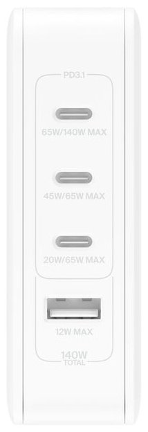 Зарядное устройство Belkin WCH014BTWH USB Type-C, USB белый купить,NaN