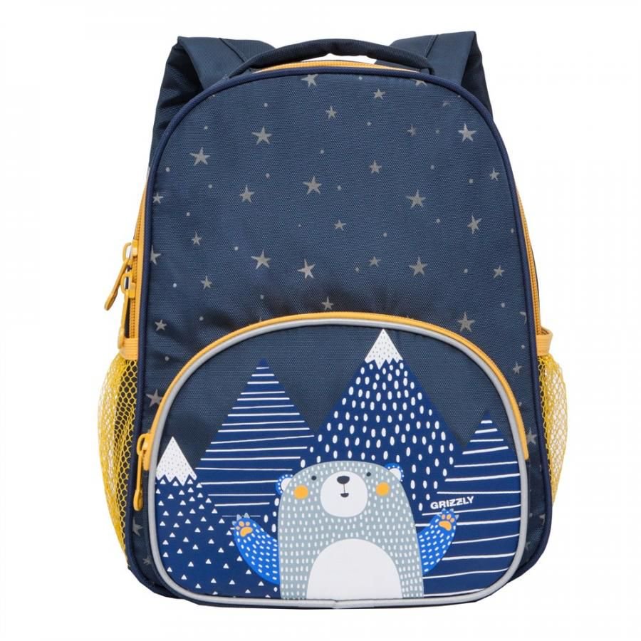 Рюкзак Grizzly Kids Мишка в горах темно-синий купить,NaN