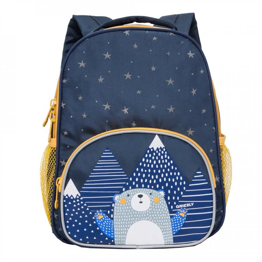 Рюкзак Grizzly Kids Мишка в горах темно-синий купить,NaN