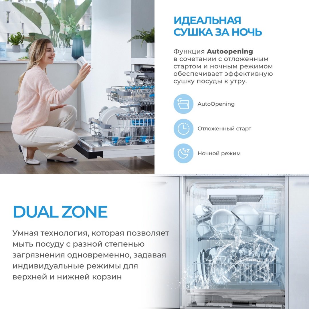 Посудомоечная машина Midea MID45S340i-C серый - ForteMarket Посудомоечная машина Midea MID45S340i-C серый купить,0