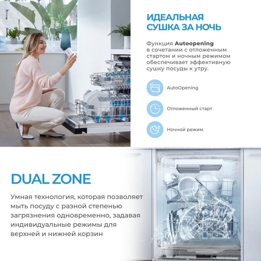 Посудомоечная машина Midea MID45S340i-C серый купить,180672