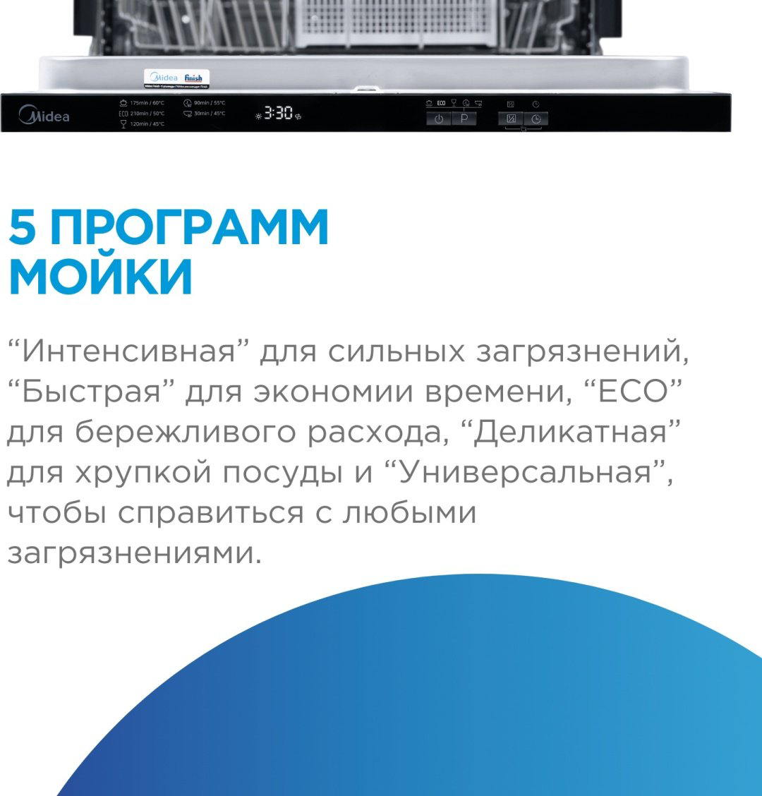 Посудомоечная машина MID60S060-C стальной купить,169990