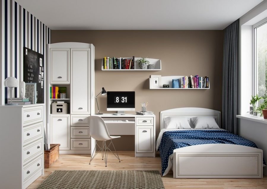 Стол письменный Гербор Салерно BIU1D1S, 120х64.5x78.5 см, белый - ForteMarket Стол письменный Гербор Салерно BIU1D1S, 120х64.5x78.5 см, белый купить,0