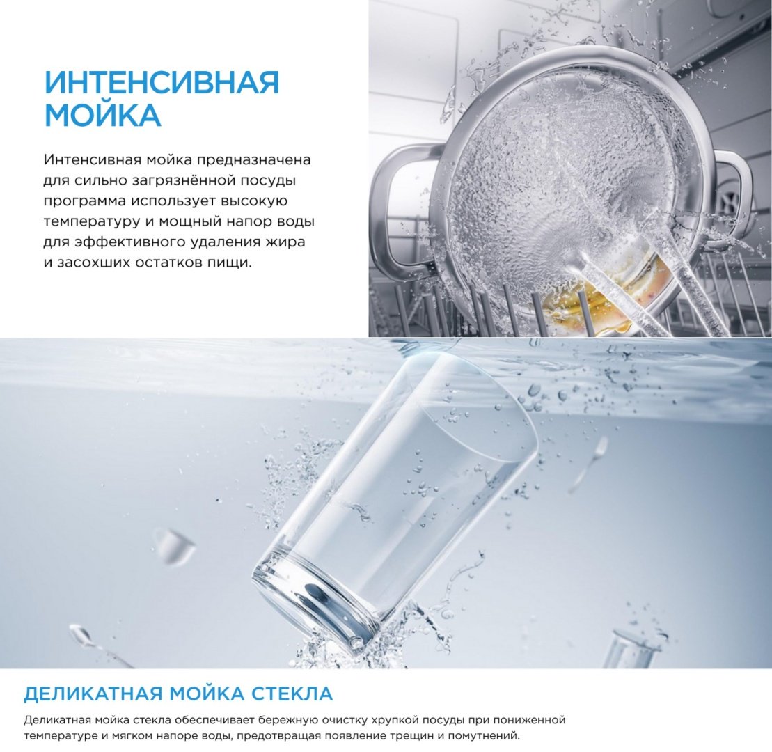 Посудомоечная машина Midea MID60S160i-C серый купить,0