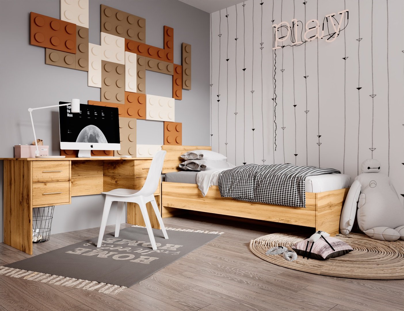 Стол письменный Мебель Азии Болашак 2, 140х65x75 см, светло-коричневый - ForteMarket Стол письменный Мебель Азии Болашак 2, 140х65x75 см, светло-коричневый купить,0
