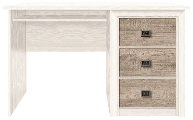 Стол письменный Гербор Коен, 130х70x78 см, белый, коричневый купить,NaN