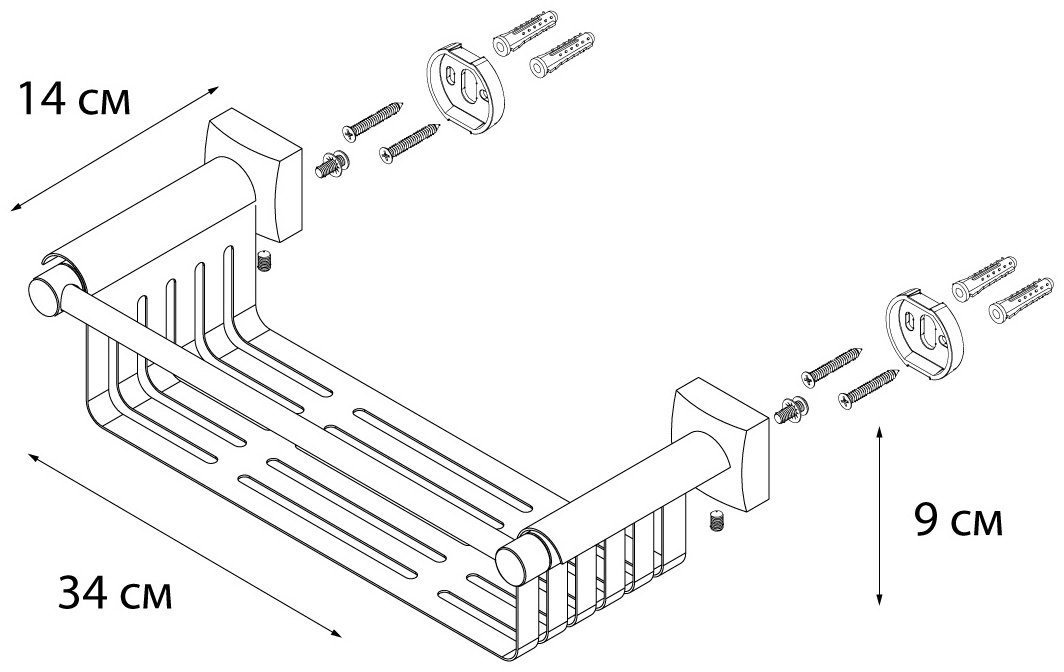 Fixsen Kvadro FX-61323 серебристый купить,30740