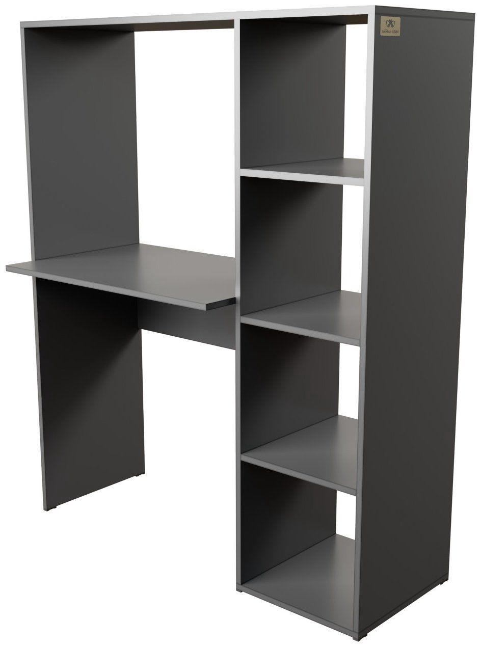 Стол компьютерный с надстройкой Мебель Азии Стоунхендж, 114х50x140 см, серый - ForteMarket Стол компьютерный с надстройкой Мебель Азии Стоунхендж, 114х50x140 см, серый купить,35990