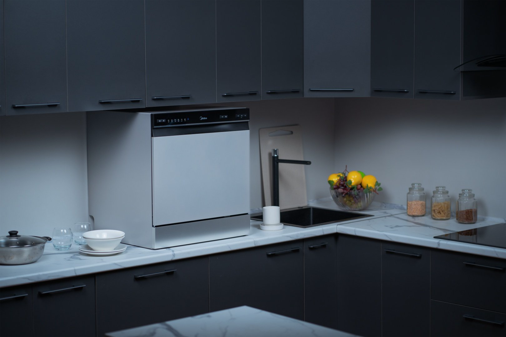 Посудомоечная машина Midea MDWT-827LWS серый купить,NaN