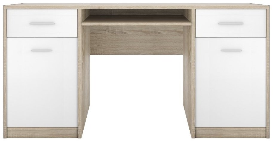 Стол письменный Гербор Непо, 150х59x75 см, белый, бежевый