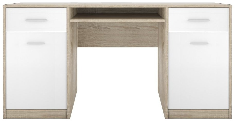 Стол письменный Гербор Непо, 150х59x75 см, белый, бежевый купить,NaN