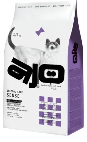 Корм AJO Special Line Sense при чувствительном пищеварении курица, оленина 10 кг купить,61510