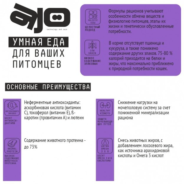 Корм AJO Special Line Sense при чувствительном пищеварении курица, оленина 10 кг купить,61510