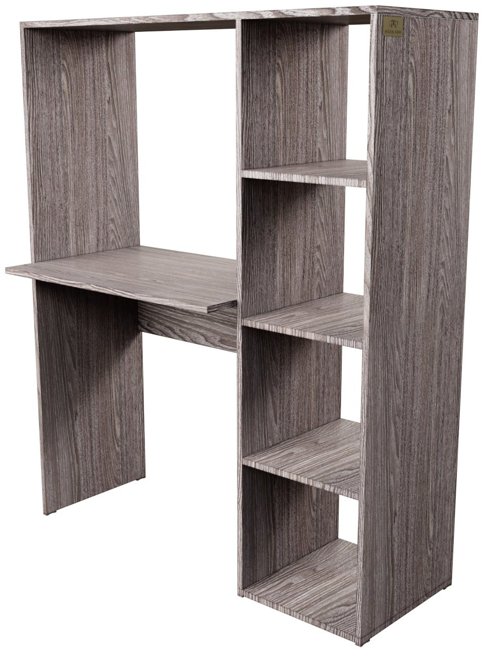 Стол компьютерный с надстройкой Мебель Азии Стоунхендж, 114х50x140 см, темно-коричневый купить,NaN