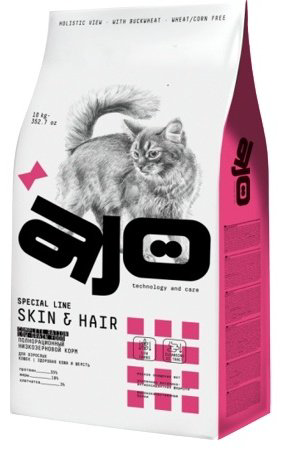 Корм AJO Special Line Skin&Hair индейка, курица, лосось 10 кг - ForteMarket Корм AJO Special Line Skin&Hair индейка, курица, лосось 10 кг купить,61510