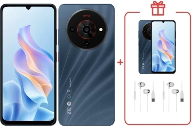Смартфон ZTE Blade A76 4/128GB черный + подарок купить,NaN