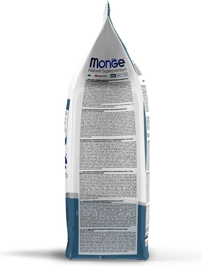 Корм Monge Monoprotein Sterilesed для стерилизованных форель 0.4 кг купить,NaN