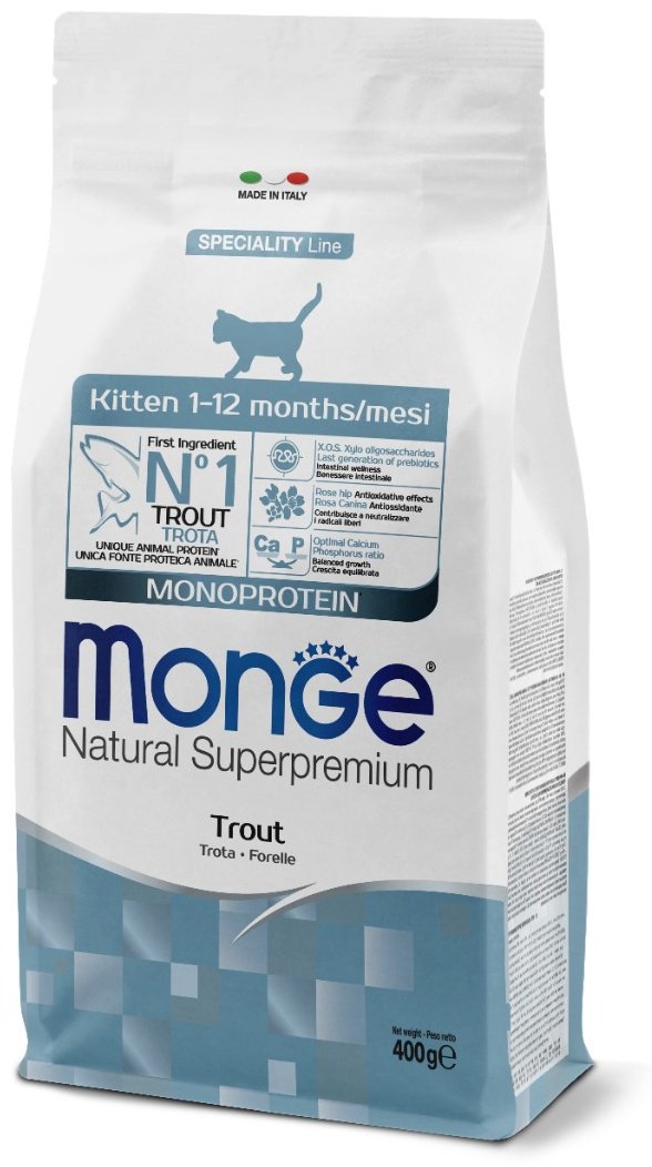 Корм Monge Kitten для котят форель 0.4 кг