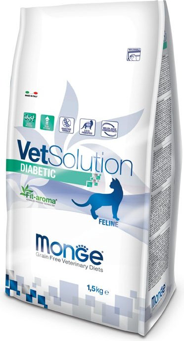 Корм Monge VetSolution Diabetic при сахарном диабете курица 1.5 кг купить,15950