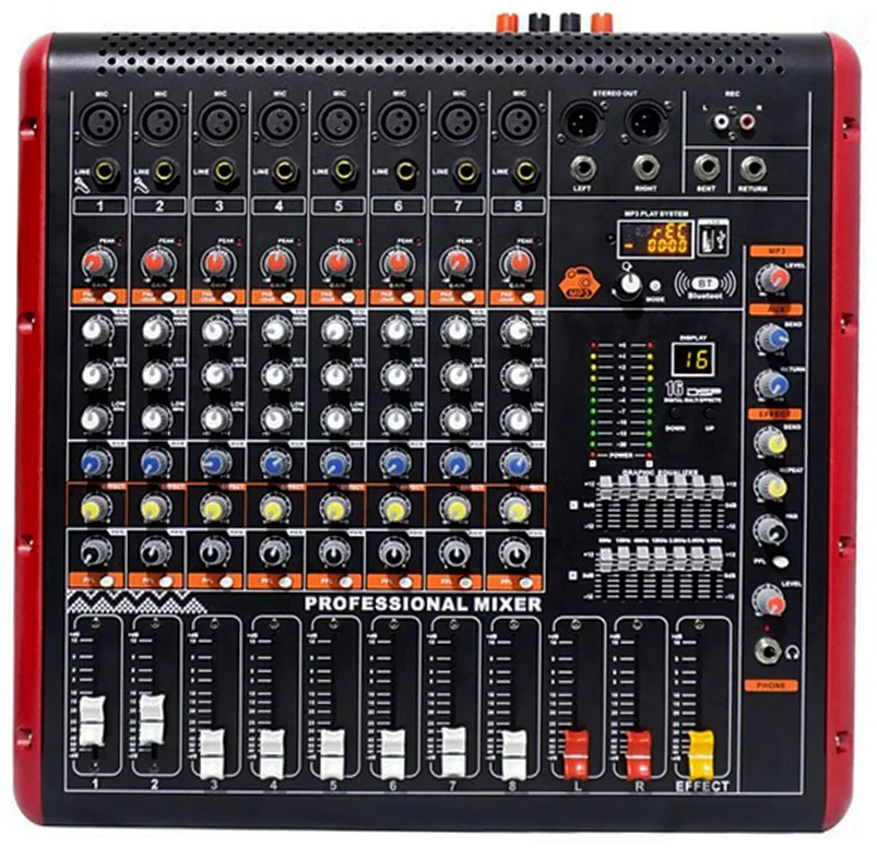 Микшерный пульт Smart NXG-868D черно-красный