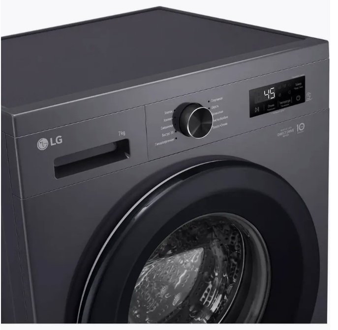 Стиральная машина LG F2Y1HS6J черный - ForteMarket Стиральная машина LG F2Y1HS6J черный купить,0