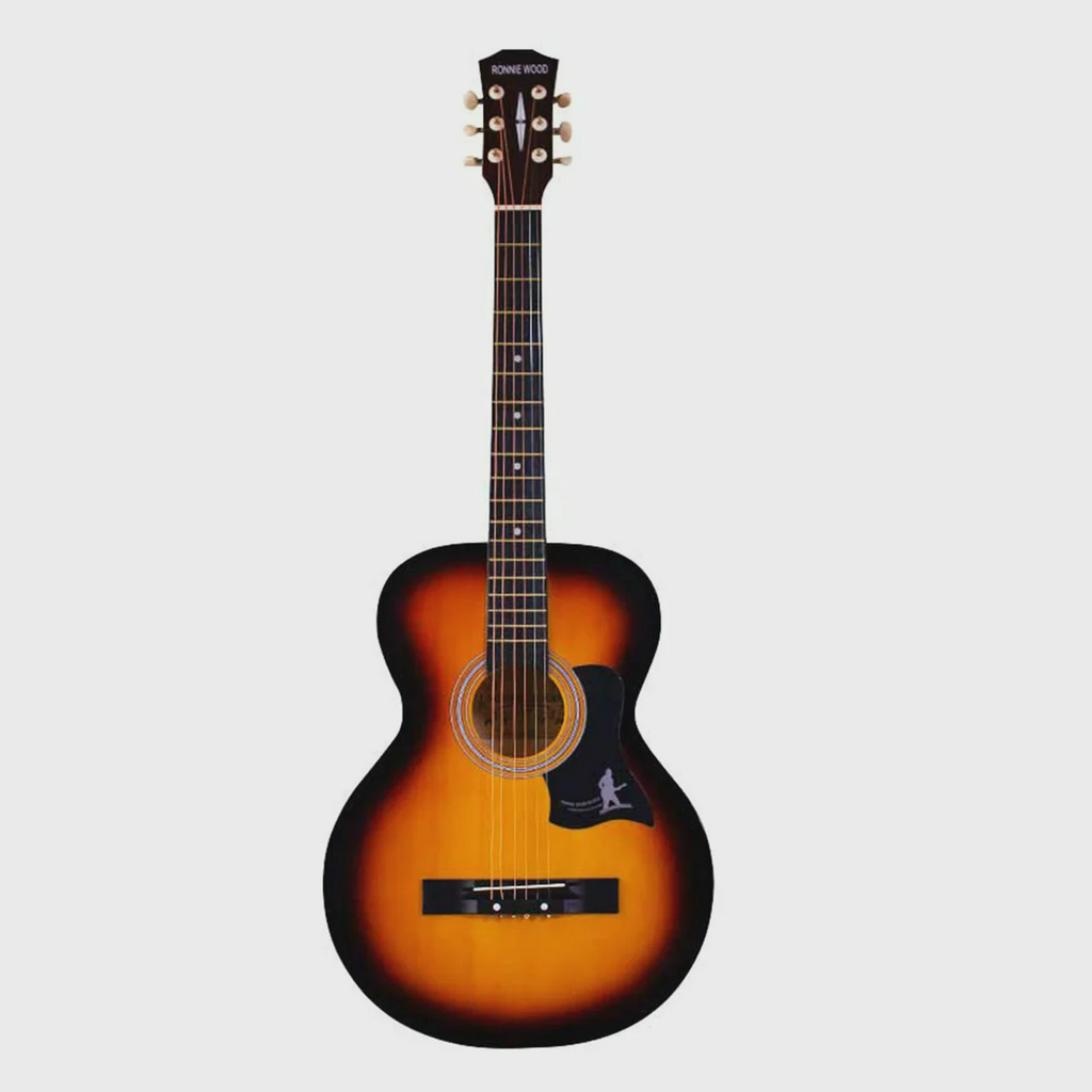 Акустическая гитара Ronnie Wood AG38-SB черно-оранжевая