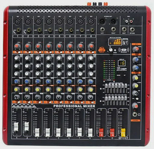 Микшерный пульт Smart NXG-868D черно-красный
